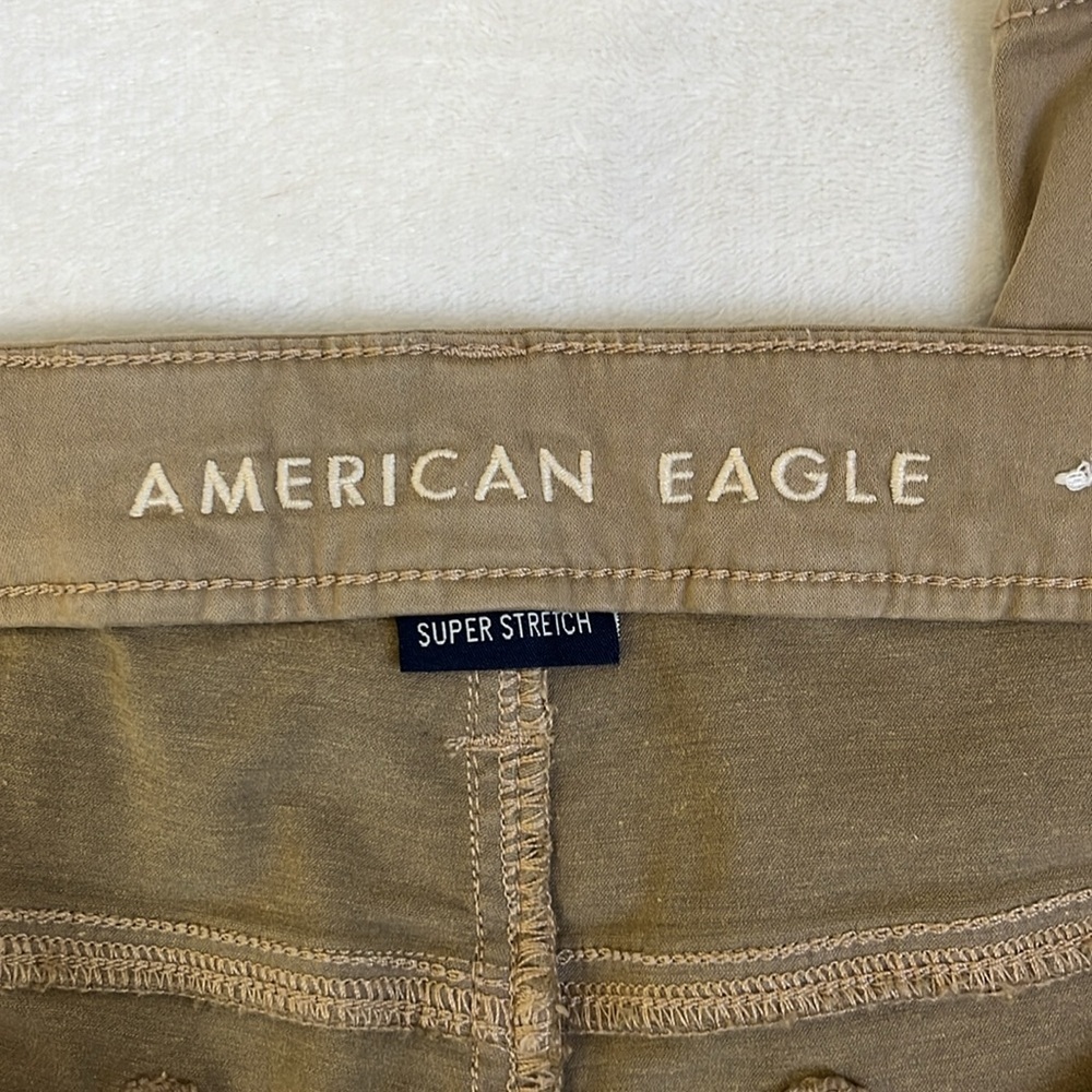 American Eagle Outfitters Women’s Khaki Hi-Rise Jeggings - Picture 7 of 8